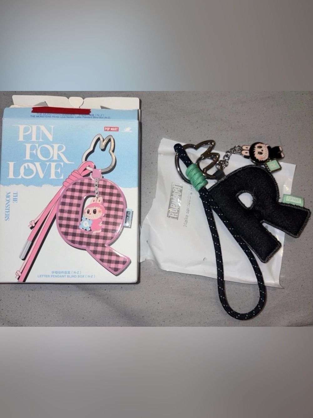 POP MART Pin for Love Labubu Keychain Pendant- R